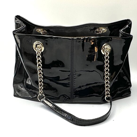 Large Kate Spade Patent Leather Chain Shoulder Bag — Gold Hardware — GUC - Picture 3 of 15